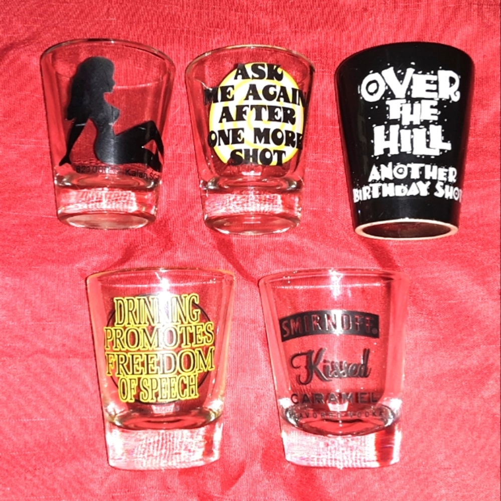 Set of Five (5) Shot Glasses